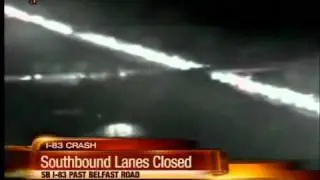 Southbound I-83 lanes closed