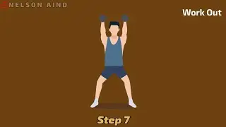 Morning Work Out for Men with 10 Steps :- Animation video