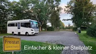 Einfacher Wohnmobilstellplatz Freistätter- Feldbahn. Freistatt Lkr. Diepholz. Naturschutzgebiet