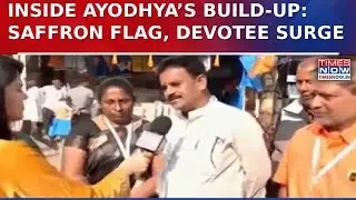 Ayodhya Temple Dhwajarohan: Saffron Flag And Devotee Surge Mark Big Moment | Watch