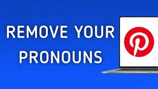 How To Remove your Pinterest Pronouns On PC (New Update)