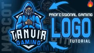 How To Make Professional Mascot Gaming Logo On Pixellab | Strange Creator