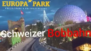 Schweizer Bobbahn Europa Park Hallowinter Nacht Onride #2025