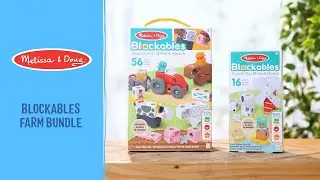 Melissa & Doug Blockables&trade; Play Sets Farm and Farm Friends 2-Pack Bundle