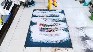 Satisfying Carpet Cleaning ASMR &ndash; Cartoon Rug Edition 