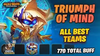 Triumph of Mind Event. final 770 is min buff points. All teams with Folio. Hero-Wars: Dominion Era