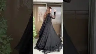 Indian Black fork for ladies contact us for stitching Long fork gorgeous dress Gaon