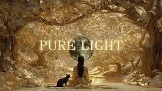 💛Solar Plexus Chakra 528Hz | Pure Frequency with Waterfall & Cat Purring | Awaken Your Inner Power