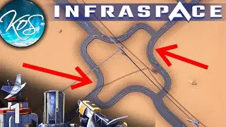 Infraspace - FACTORIO WITH CRAZY COOL ROADS - Factory City Builder, First Look, Let's Play, Ep 1