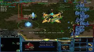 StarCraft1 CoachAI demo gameplay using custom hotkeys