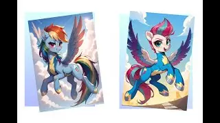 MLP Rainbow Dash and Zipp Storm