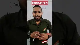 Indian Constitution || Article 63 to 71|| 😀😃😄 #viral #viralshorts