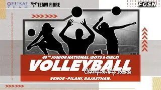 RAJASTHAN vs TRIPURA || 49th JUNIOR NATIONAL VOLLEYBALL CHAMPIONSHIP BOY'S &GIRL'S 2025-26
