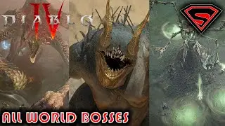 DIABLO 4 ALL WORLD BOSSES | Some of these WORLD BOSS fights ended up being CHAOTIC!!!
