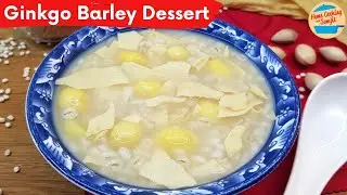 🥣✨ Сладкий десерт из тофу, ячменя и гинкго | Охлаждающее и питательное азиатское лакомство 🌿