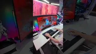 Epic Dual Curved PC Setup with 45