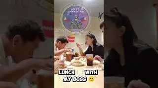 Lunch time with my boss 😊 