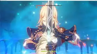 Genshin Impact Lvl 50/60 vs lvl 60 StormTerror (Dvalin) Boss Fight Sub 4