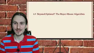 COMP526 4-6 &sect;4.5 The Boyer-Moore algorithm
