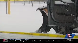 Woman dies, husband injured after plow truck crash in Mass. parking lot