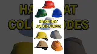 Hard hat color codes #helmet #hardhat #construction #site #safety #safetyfirst
