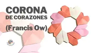 ORIGAMI HEART WREATH #diy #tutorial #valentinesday