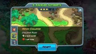Kingdom Rush Alliance 5. Героическое испытание на опустошенных окраинах