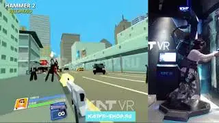 Геймплей игры Super Hammer для аттракциона виртуальной реальности KATVR