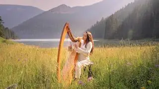 Harp in a Mountain Meadow (1 Hour) | Sarah Bhalla