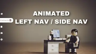 ANIMATED LEFT NAVBAR ON HOVER PURE CSS.