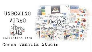 Unboxing Video: Cocoa Vanilla Studio 'Storyteller' scrapbook collection