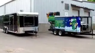 Wheelie Bin Cleaners with dual bin grabbers & 360 cyclone heads.