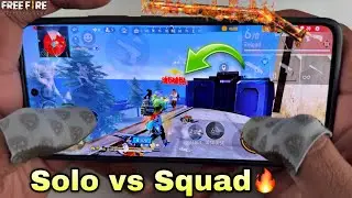 solo vs Squad 23 kills onetap headshot 2 finger handcam free fire gameplay full map in poco x6 pro