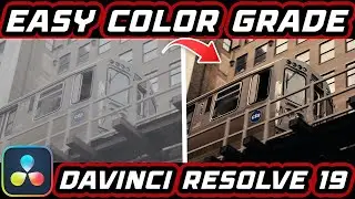 How To Color Grade  Sony Slog 3 For a Cinematic High Contrast Look In Davinci Resolve 19 EASY