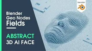 Blender 3D 3.0 - Ai Face Animation using Geometry Nodes Fields workflow