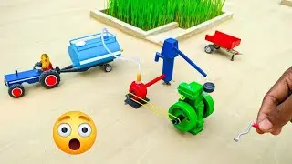 Diy tractor mini water pump science project part 04 @topminigear8280 