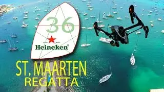 St Maarten 36th Heineken Regatta ~ UAV Drone ~ Simpson Bay Bridge opening ~ WeBeYachting.com