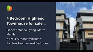 4 Bedroom High-end Townhouse for sale near Shaw Boulevard Mandaluyong