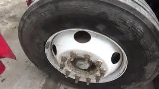 Balancing Steer Tire on a big truck at home