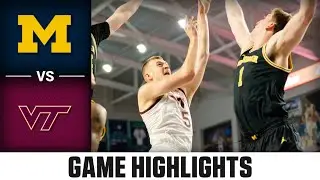 Michigan vs. Virginia Tech Game Highlights | 2024-25 ACC Men's Basketball