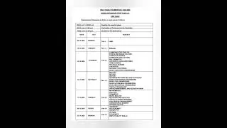 11th Half yearly Exam Time table December 2024