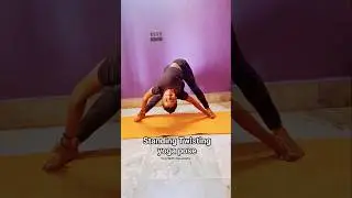 Standing Twisting yoga pose | #yoga #shorts #youtubeshorts #yogawithadriene #yogwithdipannita#twist