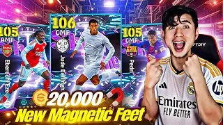 20,000 Coins New Bellingham + Pedri + Eze Magnetic Feet Pack Opening in efootball 26 mobile