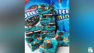 COOKIE MONSTER FUDGE 🍪💙🦄 (No bake) white choc fudge with #Oreo and Cookie  dough  by MEALS OF MANY