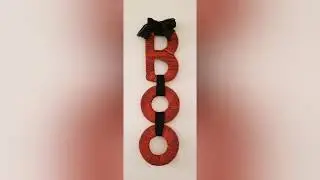 Halloween craft, BOO sign, DIY video tutorial