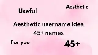 Aesthetic username idea for you ✨️ 🩷 #glittergirl ##trending #viral #subscribe #100k