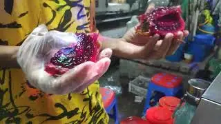Instant Ice Cream Rolls Making With Dragon Fruit | Asian Street Food