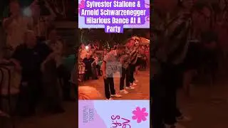 Sylvester Stallone et Arnold Schwarzenegger dansent de mani&egrave;re hilarante lors d'une f&ecirc;te