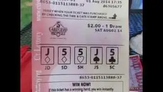 jason wins $75 on full house on five card cash
