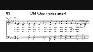Hin&aacute;rio 5 CCB - Hino 082 - Oh! Que grande amor! - Strings - Teclado Yamaha PSR S670